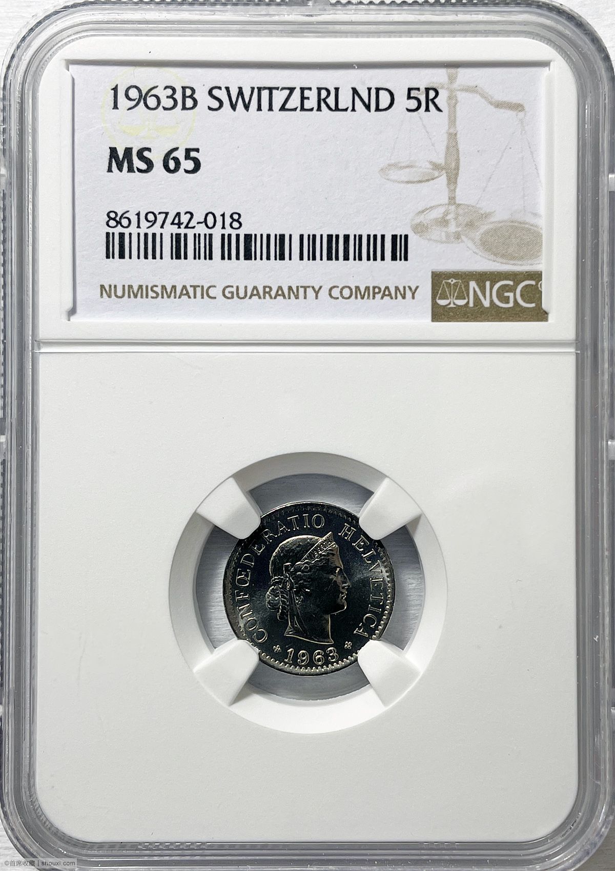 古錢幣 瑞蚨盈祥 NGC-MS65 1963年瑞士5生丁镍币- 首席收藏网- 中文钱币收藏门户- ShouXi