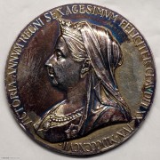 UNC 1897年英国维多利亚女王登基60周年纪念大银章
