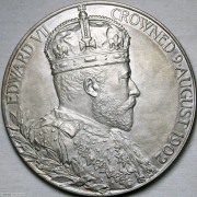 UNC 1902年英国爱德华七世登基纪念大银章