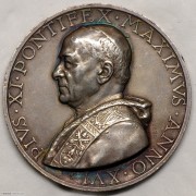 UNC 1937年梵蒂冈教皇庇护十一世银章